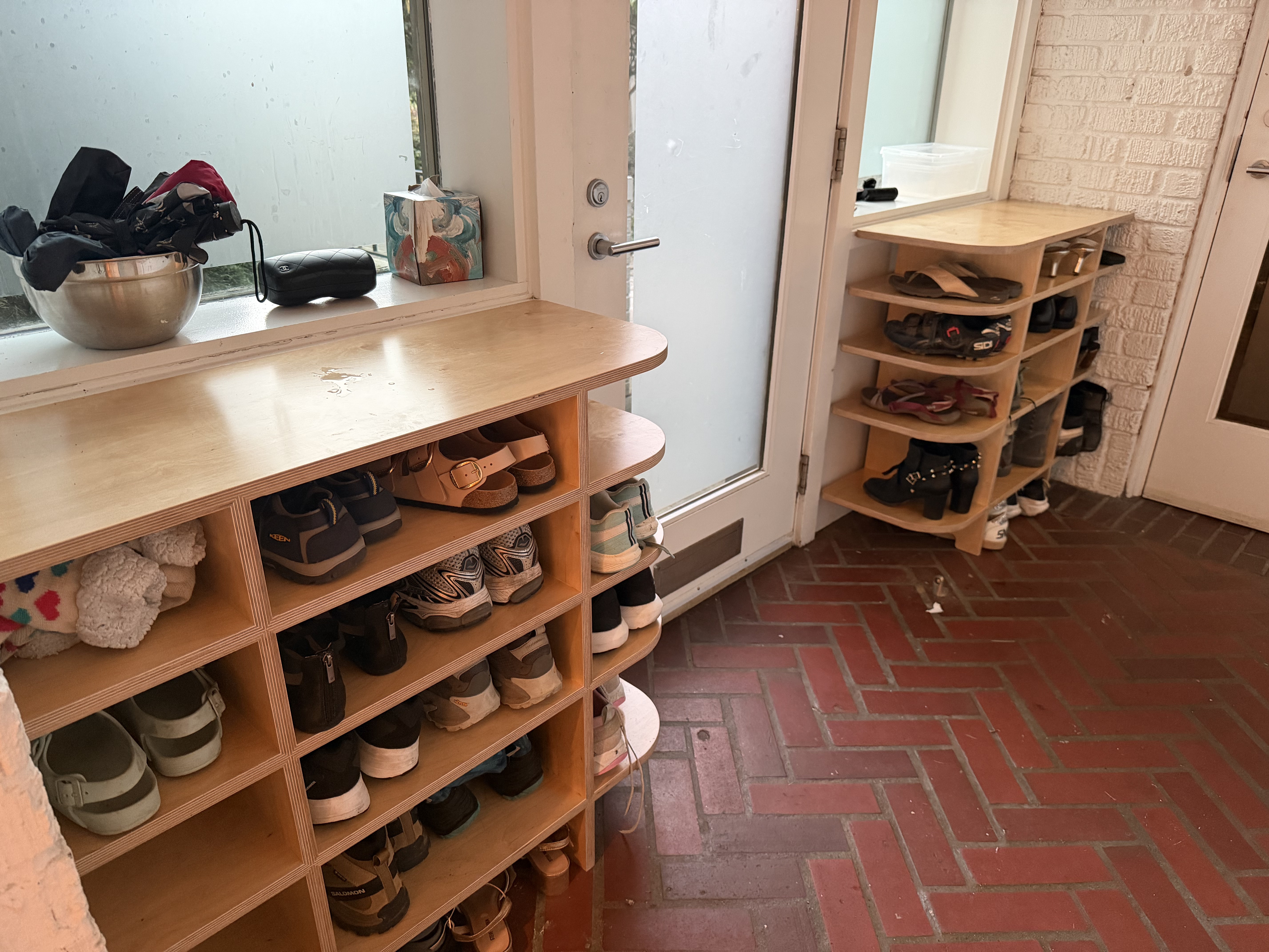 Custom mudroom storage and furniture, built to fit the way you come and go.
