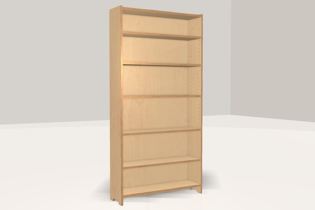 3D preview of Customizable Adjustable Bookshelf.