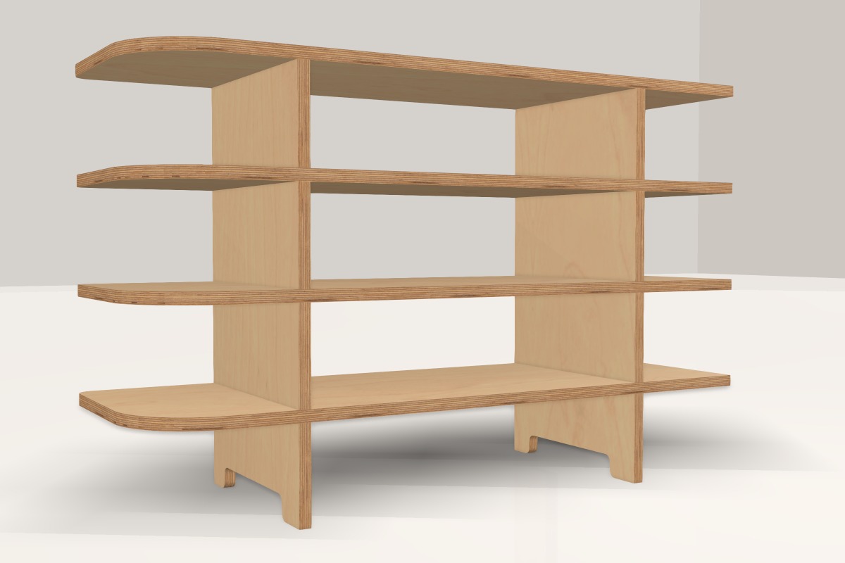 3D preview of Shoe Rack.