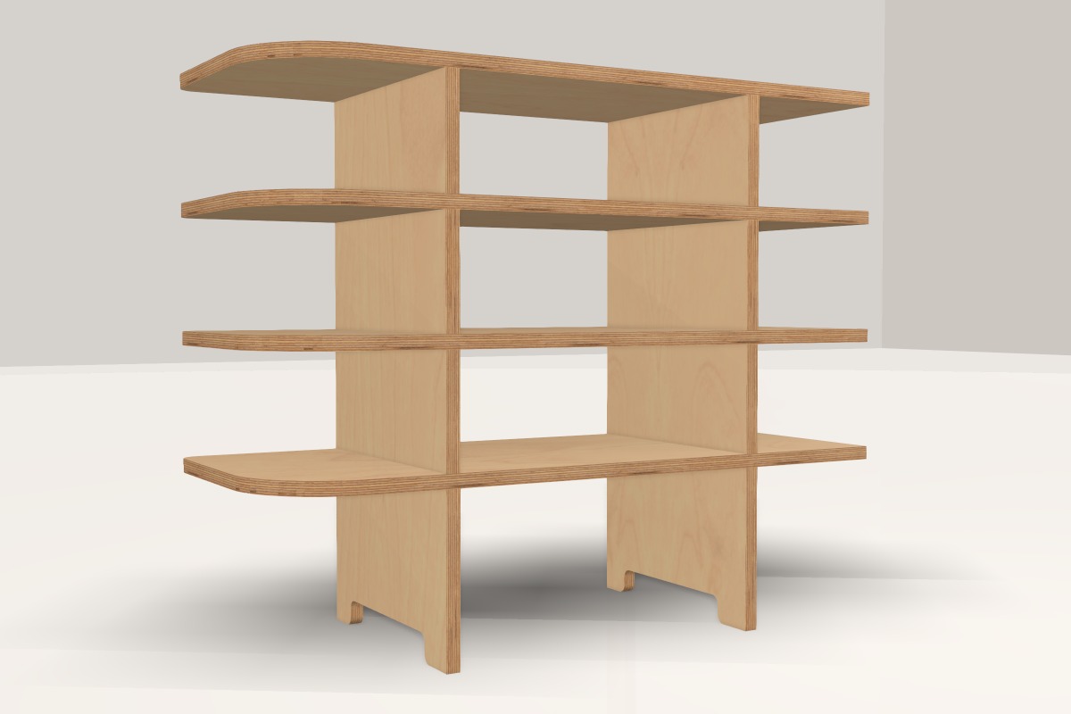3D preview of Shoe Rack.